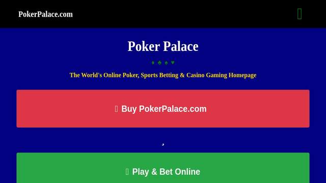 PokerPalace casino screenshot